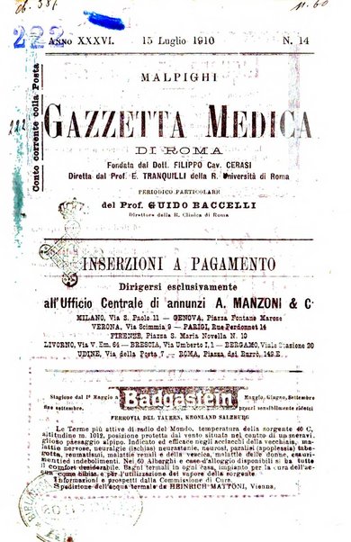 Gazzetta medica Malpighi