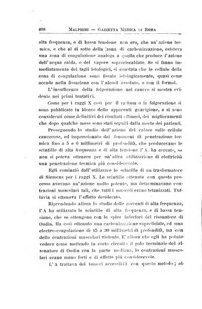 Gazzetta medica Malpighi