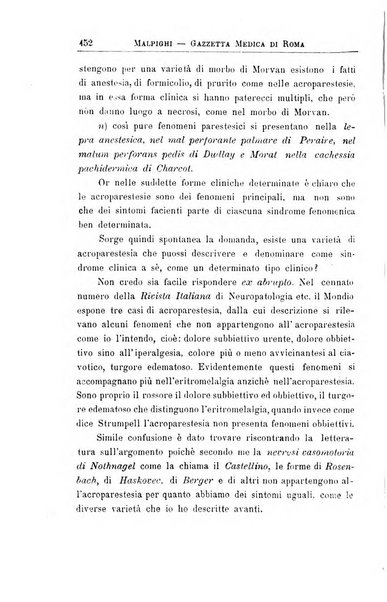 Gazzetta medica Malpighi