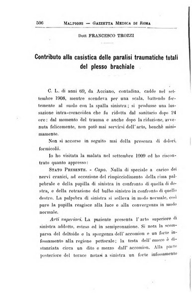 Gazzetta medica Malpighi