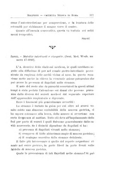 Gazzetta medica Malpighi