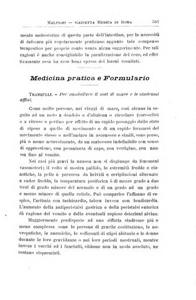 Gazzetta medica Malpighi