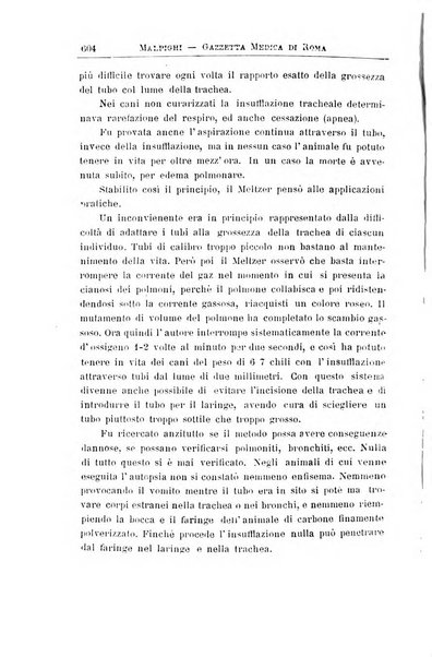 Gazzetta medica Malpighi