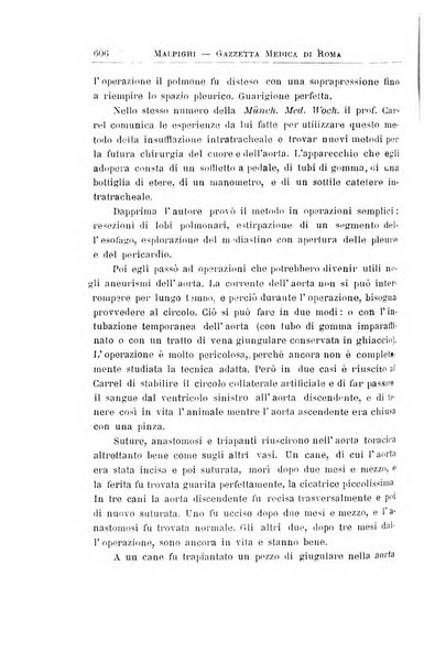 Gazzetta medica Malpighi