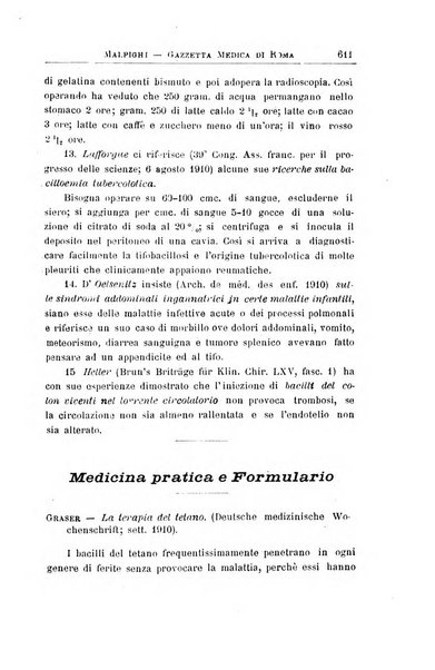 Gazzetta medica Malpighi