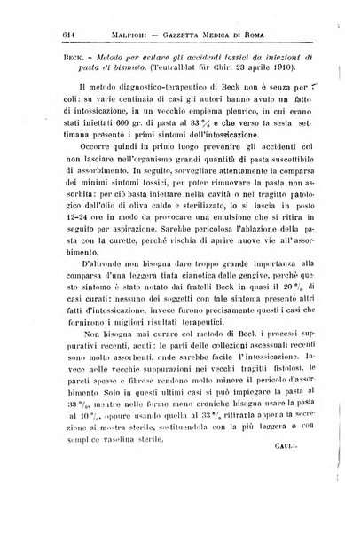 Gazzetta medica Malpighi