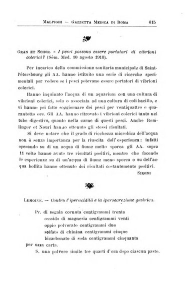 Gazzetta medica Malpighi