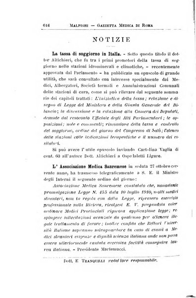 Gazzetta medica Malpighi