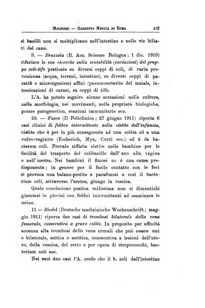 Gazzetta medica Malpighi