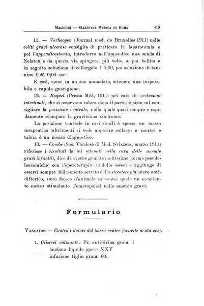 Gazzetta medica Malpighi