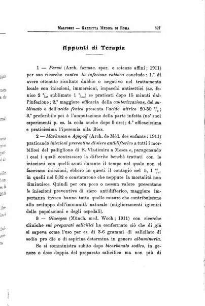 Gazzetta medica Malpighi