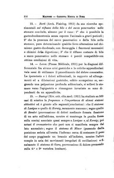 Gazzetta medica Malpighi