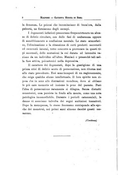 Gazzetta medica Malpighi