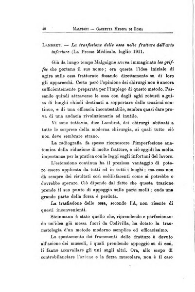 Gazzetta medica Malpighi