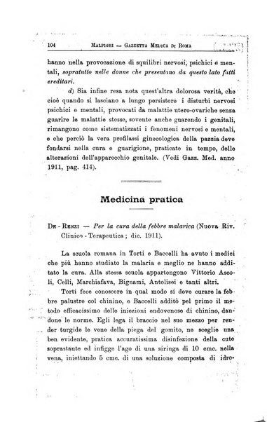 Gazzetta medica Malpighi