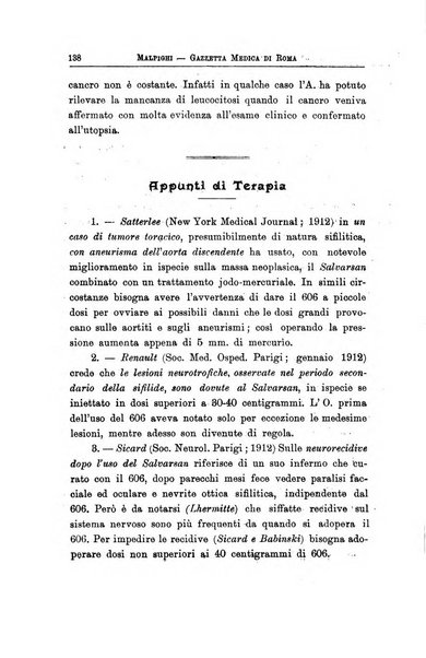 Gazzetta medica Malpighi