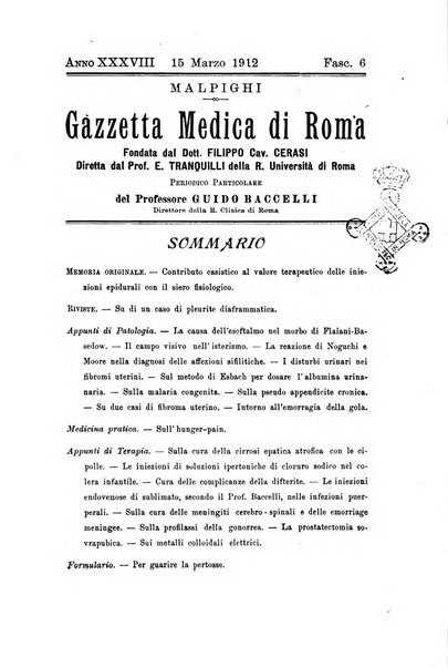 Gazzetta medica Malpighi