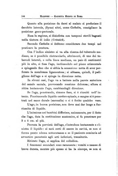 Gazzetta medica Malpighi