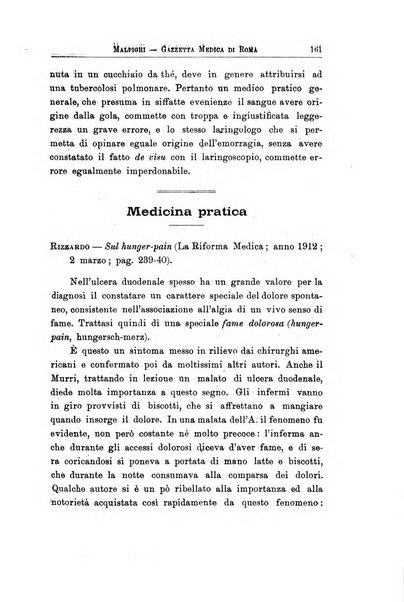 Gazzetta medica Malpighi