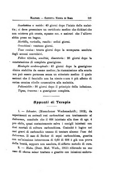 Gazzetta medica Malpighi