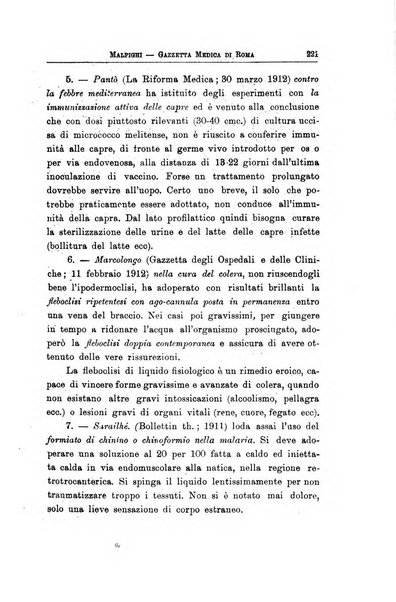 Gazzetta medica Malpighi