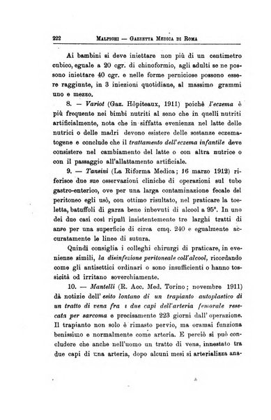 Gazzetta medica Malpighi