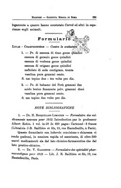 Gazzetta medica Malpighi