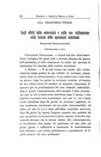 Gazzetta medica Malpighi