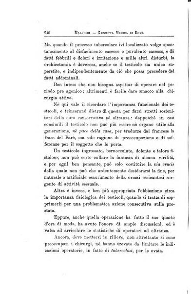 Gazzetta medica Malpighi