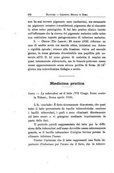 Gazzetta medica Malpighi