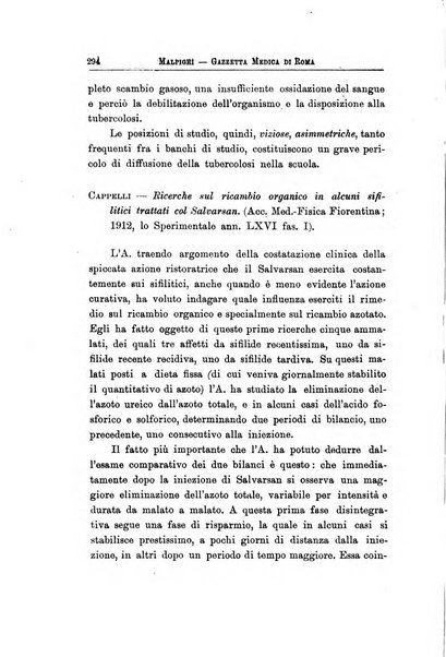 Gazzetta medica Malpighi