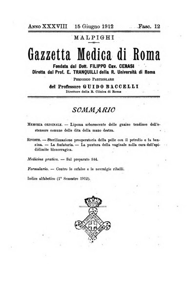 Gazzetta medica Malpighi