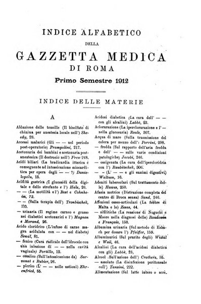 Gazzetta medica Malpighi