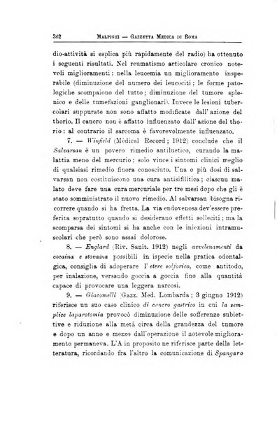 Gazzetta medica Malpighi