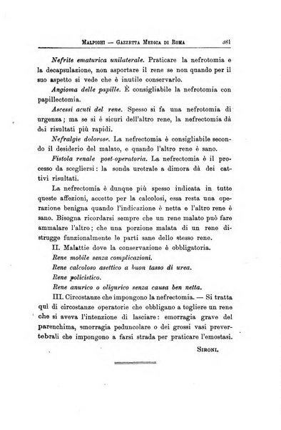 Gazzetta medica Malpighi