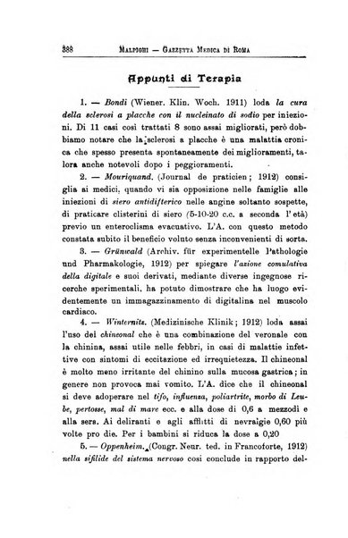 Gazzetta medica Malpighi