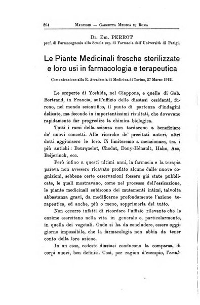 Gazzetta medica Malpighi