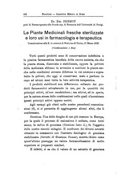 Gazzetta medica Malpighi