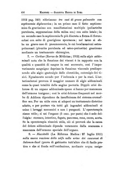 Gazzetta medica Malpighi