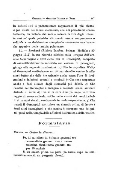 Gazzetta medica Malpighi