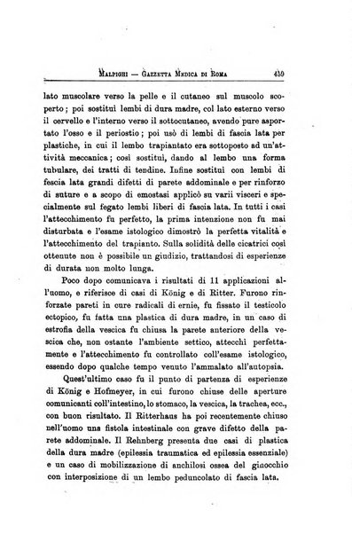 Gazzetta medica Malpighi