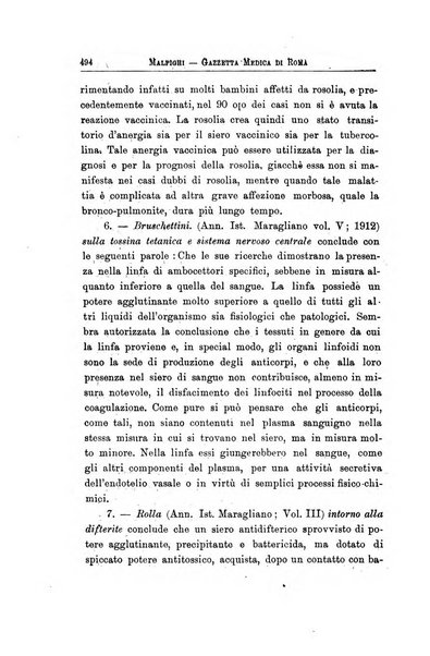 Gazzetta medica Malpighi