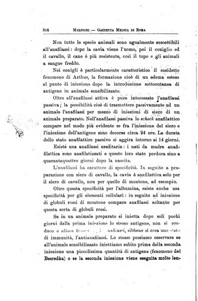 Gazzetta medica Malpighi