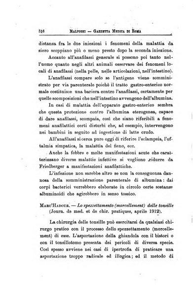 Gazzetta medica Malpighi