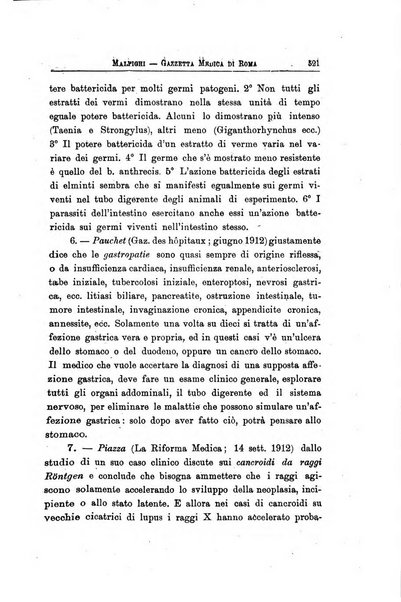 Gazzetta medica Malpighi