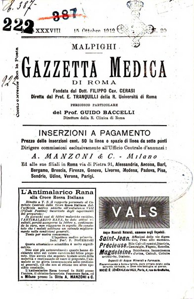 Gazzetta medica Malpighi