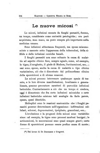 Gazzetta medica Malpighi