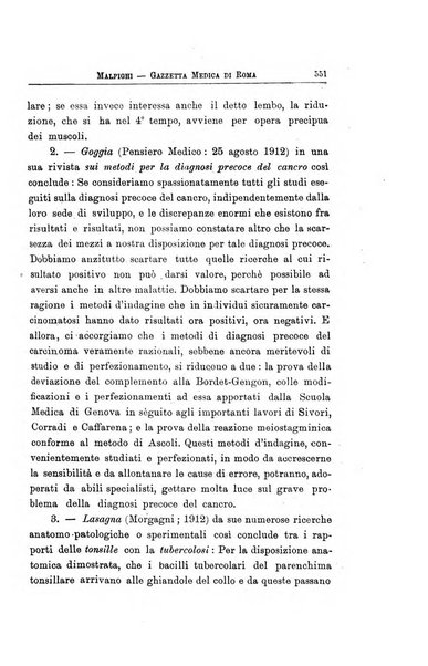 Gazzetta medica Malpighi