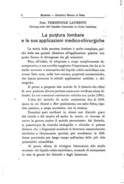 Gazzetta medica Malpighi