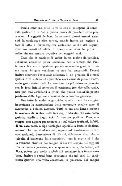 Gazzetta medica Malpighi